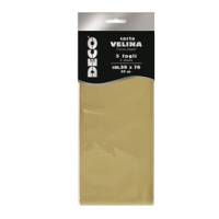 Carta velina metallizzata 20 gr 50 x 76 cm oro busta 5 fogli - 21320