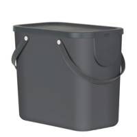 Pattumiera Albula 25 lt grigio antracite - 24898