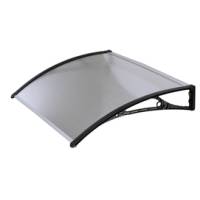 Pensilina modulare 100 x 60 cm policarbonato alveolare trasparente - 25009