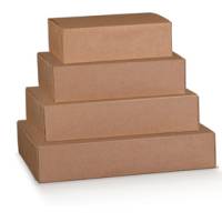 Scatola box per asporto linea Boite 40x32x12 cm avana - 22415
