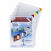 Tasca a L con retro adesivo A4 multicolor - 23261