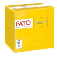 Tovagliolo carta 24 x 24 cm 2 veli giallo - 23958