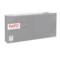 Tovagliolo carta 24 x 24 cm 2 veli grigio - 23746