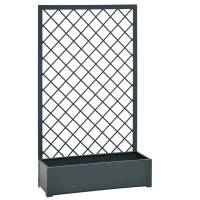 Fioriera con traliccio - in metallo - antracite - Verdemax - 8536 - 8015358085366 - DMwebShop