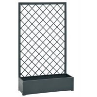 Fioriera con traliccio - in metallo - antracite - Verdemax - 8536 - 8015358085366 - DMwebShop
