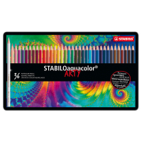 Pastello Aquacolor 1636 - tratto 2,8 mm - colori assortiti - astuccio 36 pezzi - Stabilo - 1636-5 - 4006381146500 - DMwebShop