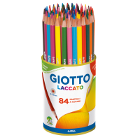 Pastelli - laccato - Ø mina 3,8 mm - colori assortiti - barattolo 84 pezzi - Giotto - 52010000 - 8000825519307 - DMwebShop