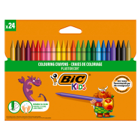 Pastelli colorati Plastidecor - plastica - colori assortiti - astuccio 24 colori - Bic - 8297724 - 3270220010722 - DMwebShop