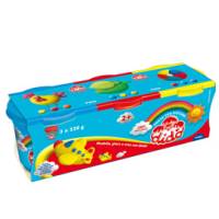 Tris barattoli da 220 gr - giallo-rosso-azzurro - Dido - 390460 - 8000144049066 - DMwebShop