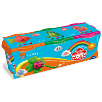 Tris barattoli da 220 gr - verde-arancio-magenta - Dido - 390461 - 8000144049073 - DMwebShop