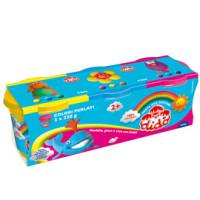 Tris barattoli da 220 gr - giallo-magenta-blu - Dido - 390463 - 8000144390434 - DMwebShop