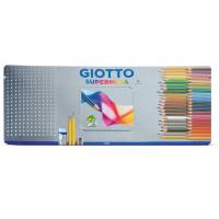 Pastello Supermina - mina 3,8 mm - colori assortiti - astuccio in metallo 50 pezzi - Giotto - 23750000 - 8000825237508 - DMwebShop