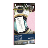 Busta Special Events metal rosa - 110 x 220 mm - 120 gr - conf. 10 buste - Favini - A57S154 - 8007057747652 - DMwebShop