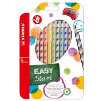 Pastelli colorati Easycolors - Ø mina 4,2 mm - per destrorsi - colori assortiti - astuccio 12 pezzi - Stabilo - 332/12 - 4006381398732 - DMwebShop