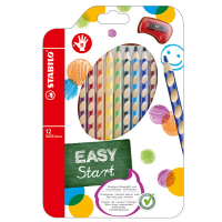 Pastelli colorati Easycolors - Ø mina 4,2 mm - per destrorsi - colori assortiti - astuccio 12 pezzi - Stabilo - 332/12 - 4006381398732 - DMwebShop
