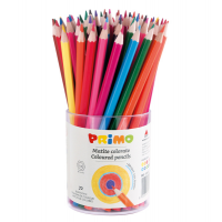 Matite colorate - Ø mina 2,9 mm - colori assortiti - bicchiere 72 matite Primo - 505B72 - 8006919005053 - DMwebShop