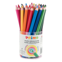 Matite colorate Jumbo - Ø mina 5,5 mm - 12 colori assortiti - conf. 36 pezzi - Primo - 521B36 - 8006919005213 - DMwebShop