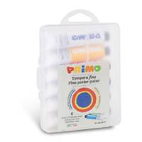Tubi tempera - 18 ml - colori assortiti - astuccio 6 pezzi - Primo - 745T6GAP - 8006919007453 - DMwebShop