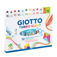 Pennarelli Turbo Giant classici - 2 colori neon - astuccio 12 pezzi - Giotto - 432000 - 8000825432002 - DMwebShop