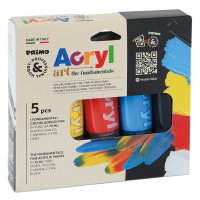 Colori Acryl - 75ml - colori assortiti - astuccio 5 colori - Primo 421TATM5