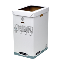 Cestino per riciclo Bankers Box System - capacita' 90 lt - 30 x 50 cm - dorso 60 cm - Fellowes R-kive 0193201