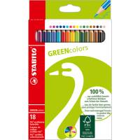 Pastelli GreenColors diametro mina 2,5 mm astuccio 18 pezzi Stabilo 6019,2,181 - 10959