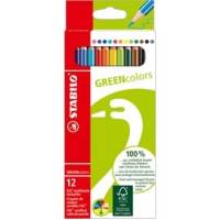 Pastelli colorati GreenColors diametro mina 2,5 mm astuccio 12 pezzi Stabilo - 10960