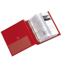 Raccoglitore Stelvio - 4 anelli tondi 30 mm - dorso 3,5 cm - f.to utile 22 x 30 cm - rosso - Sei Rota - 36304412 - 8004972003870 - DMwebShop