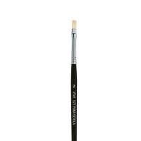 Pennello punta piatta serie 577 - punta a spatola in pura setola - n. 2 - conf. 12 pezzi - Lebez - 577/2 - 40483A - DMwebShop