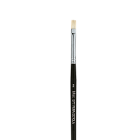 Pennello punta piatta serie 577 - punta a spatola in pura setola - n. 2 - Lebez - 577/2 - 40483A - DMwebShop