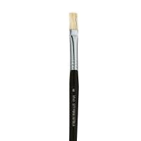 Pennello punta piatta serie 577 - punta a spatola in pura setola - n. 8 - conf. 12 pezzi - Lebez - 577/8B - 8007509057780 - DMwebShop