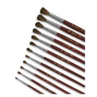 Pennello punta tonda serie 9124 - punta tonda - pelo pony - n. 10 - conf. 12 pezzi - Lebez - 9124/10 - 40496A - DMwebShop