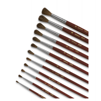 Pennello serie 9124 - punta tonda - pelo pony - n. 11 - conf. 12 pezzi - Lebez - 9124/11B - 8007509083505 - DMwebShop