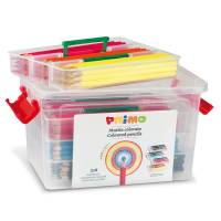 Matite colorate - Ø mina 2,9 mm - 12 colori assortiti - schoolbox 216 pezzi - Primo - 507MAT216 - 8006919005077 - DMwebShop