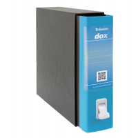 Registratore Dox 2 - dorso 8 cm - protocollo 23 x 34 cm - azzurro capri - Esselte D26201