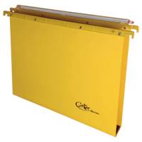 Cartella sospesa Joker cassetto interasse 39 cm fondo U 37 x 25 cm giallo - 12402