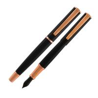 Penna Stilografica Impressa punta M nero rosegold Monteverde J029860 - 12685