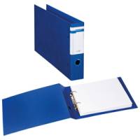 Raccoglitore Stelvio F 2 anelli a D 40 mm dorso 6 cm 30 x 22 cm album blu - 12415