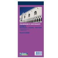 Blocco conti ristoranti-pizzerie-trattorie - 50 copie - 21,5 x 10 cm - conf. 5 pezzi - Data Ufficio - DU1621C0000 - 8008842585091 - DMwebShop