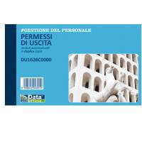 Blocco permessi di uscita - 50-50 copie autoricalcanti - 10 x 16,8 cm - conf. 5 pezzi - Data Ufficio - DU1626C0000 - 18008842584978 - DMwebShop
