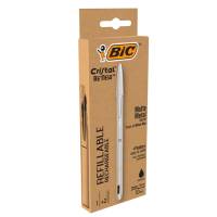 Penna sfera Cristal Re'New - con cappuccio - 1 mm - nero - Bic - 997201 - 3086123640122 - DMwebShop