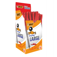 Penna sfera Cristal Large - punta 1,6 mm - rosso - conf. 50 pezzi - Bic - 951625 - 3086123651661 - DMwebShop