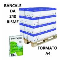 Carta Discovery 70 - A4 - 70 gr - bianca - conf. 500 fogli (bancale da 240 risme) - Discovery70A4 - 5602024334854 - DMwebShop
