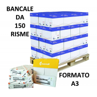 Carta fotocopie - A3 - 80 gr - bianca - conf. 500 fogli (bancale da 150 risme) - Starline - STL2005 - 8025133105851 - DMwebShop - carta per fotocopie offerta