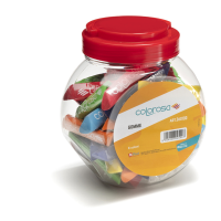 Gomma soft touch - 8 cm - colori assortiti - Colorosa - expo 48 pezzi - Ri.plast - 360100 - 8004428045447 - DMwebShop