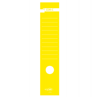 Copridorso CDR C - carta autoadesiva - 7 x 34,5 cm - giallo - conf. 10 pezzi - Sei Rota 58012706