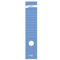 Copridorso CDR C - carta autoadesiva - 7 x 34,5 cm - blu - conf. 10 pezzi - Sei Rota - 58012707 - 8004972008936 - DMwebShop
