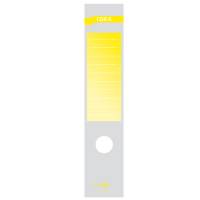 Copridorso CDR S - carta autoadesiva - 7 x 34,5 cm - giallo - conf. 10 pezzi - Sei Rota - 58012606 - 8004972008882 - DMwebShop