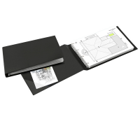 Raccoglitore Sanremo 2000 - 4 anelli a D - Ø 25 mm - dorso 4 cm - 42 x 30 cm - album - nero - Sei Rota - 34423010 - 8004972002996 - DMwebShop