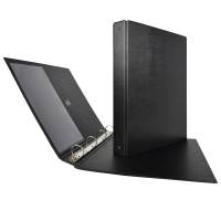 Raccoglitore Stelvio - 4 anelli tondi 25 mm - dorso 3 cm - f.to utile 22 x 30 cm - nero - Sei Rota - 36254410 - 8004972003597 - DMwebShop